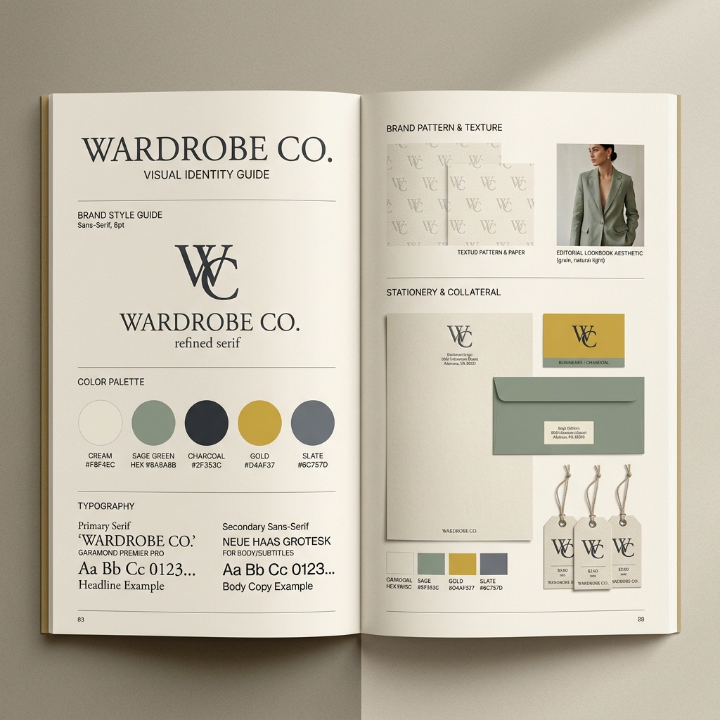 WARDROBE CO 服飾品牌視覺規範書設計